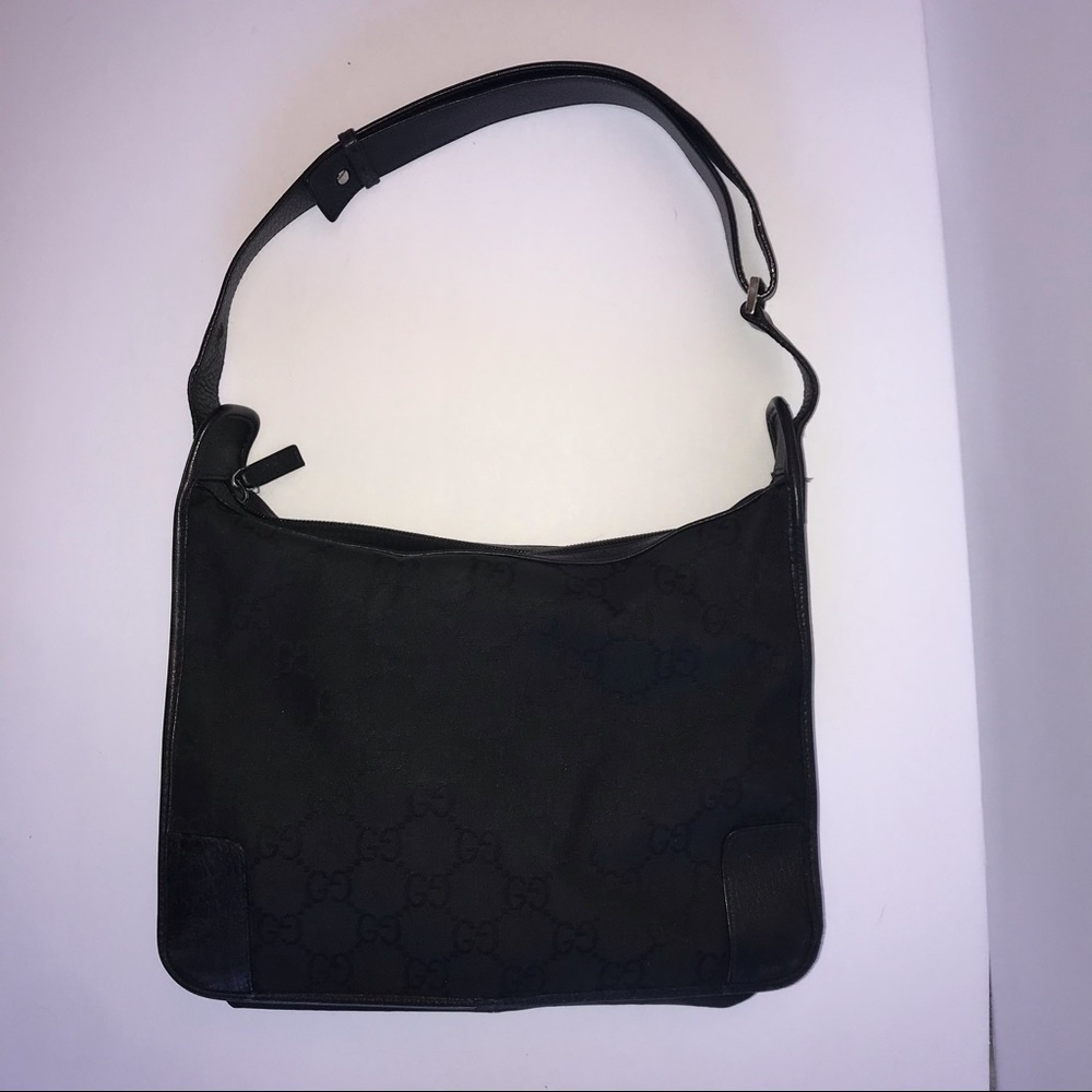 Black Gucci canvas handbag - Picture 10 of 16